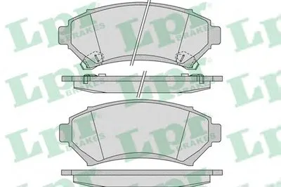 Комплект тормозных колодок, дисковый тормоз LPR купить