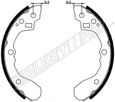 Комплект тормозных колодок TRUSTING купить