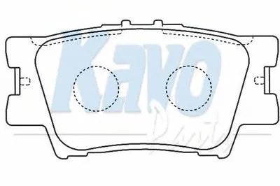 Комплект тормозных колодок, дисковый тормоз MK KASHIYAMA KAVO PARTS купить