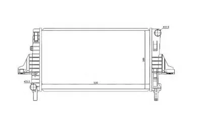 Радиатор, охлаждение двигателя NRF купить