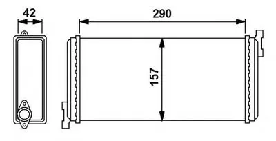 Теплообменник, отопление салона EASY FIT NRF купить
