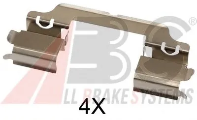 Комплектующие, колодки дискового тормоза A.B.S. купить