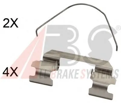 Комплектующие, колодки дискового тормоза A.B.S. купить