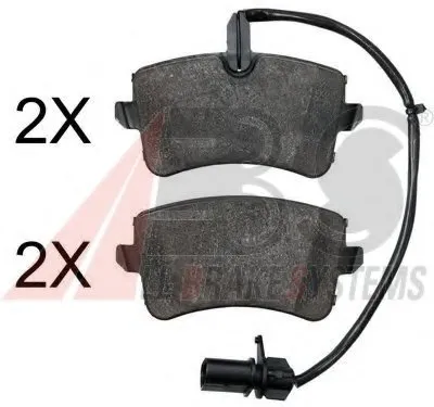 Комплект тормозных колодок, дисковый тормоз A.B.S. купить