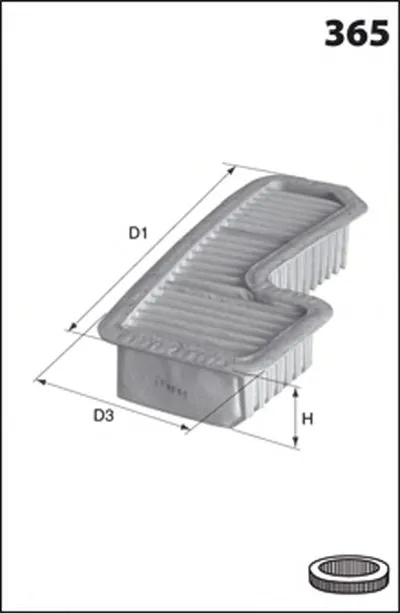 Воздушный фильтр MECAFILTER MECAFILTER купить