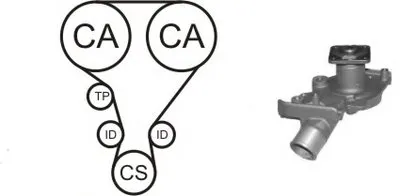 Водяной насос + комплект зубчатого ремня AIRTEX купить
