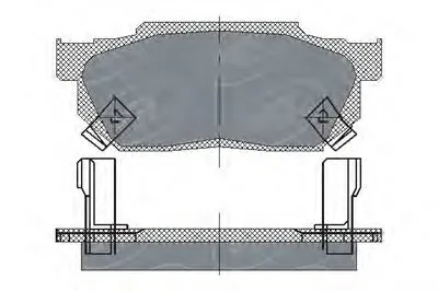Комплект тормозных колодок, дисковый тормоз SCT Germany купить