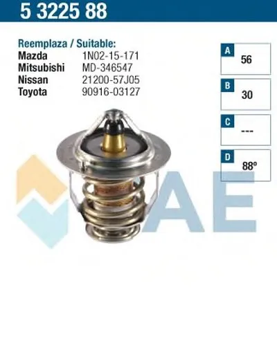 Термостат, охлаждающая жидкость FAE купить