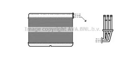 Теплообменник, отопление салона AVA QUALITY COOLING купить