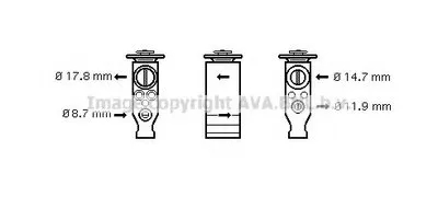 Расширительный клапан, кондиционер AVA QUALITY COOLING купить