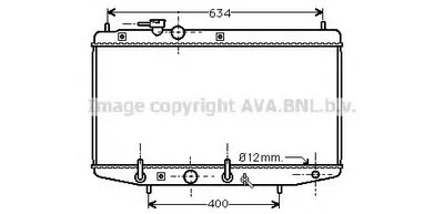 Радиатор, охлаждение двигателя AVA QUALITY COOLING купить