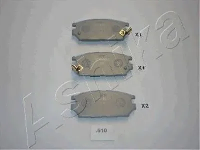 Комплект тормозных колодок, дисковый тормоз ASHIKA купить