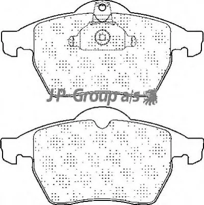 Комплект тормозных колодок, дисковый тормоз QH JP GROUP купить