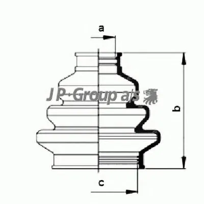 Комплект пылника, приводной вал QH JP GROUP купить