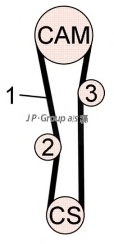 Комплект ремня ГРМ QH JP GROUP купить