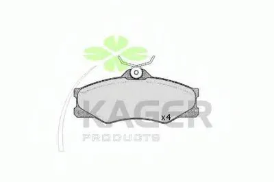 Комплект тормозных колодок, дисковый тормоз KAGER купить