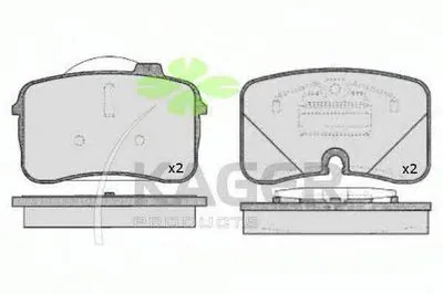 Комплект тормозных колодок, дисковый тормоз KAGER купить