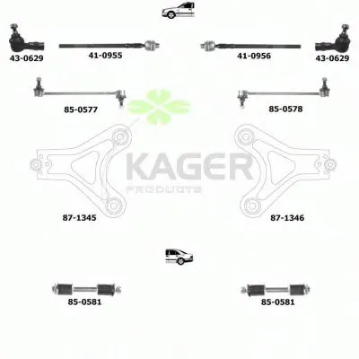 Подвеска колеса KAGER купить