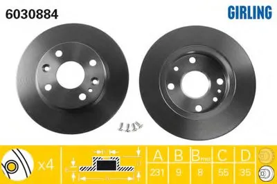 Тормозной диск GIRLING купить