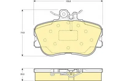 Комплект тормозных колодок, дисковый тормоз GIRLING купить