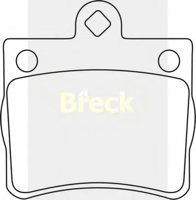 Комплект тормозных колодок, дисковый тормоз BRECK купить