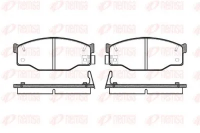 Комплект тормозных колодок, дисковый тормоз KAWE купить