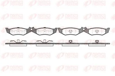 Комплект тормозных колодок, дисковый тормоз KAWE купить