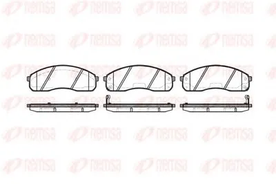Комплект тормозных колодок, дисковый тормоз KAWE купить