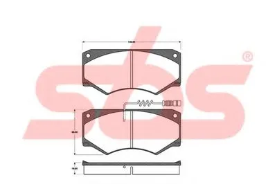 Комплект тормозных колодок, дисковый тормоз sbs купить
