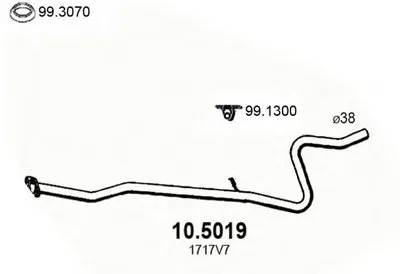 Труба выхлопного газа ASSO купить