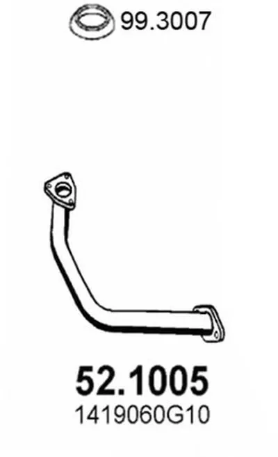 Труба выхлопного газа ASSO купить