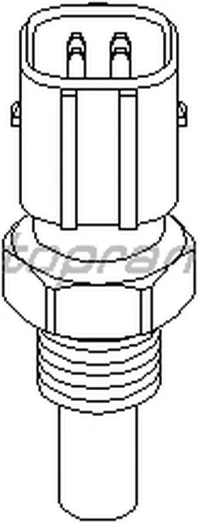 Датчик, температура охлаждающей жидкости TOPRAN купить