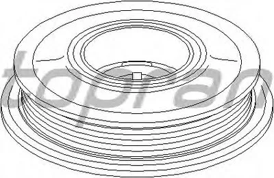 Ременный шкив, коленчатый вал TOPRAN купить