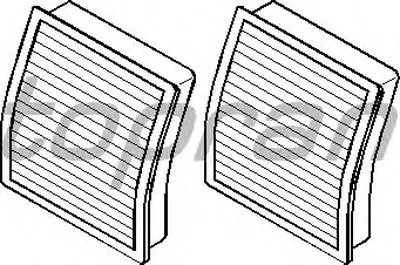 Фильтр, воздух во внутренном пространстве TOPRAN купить