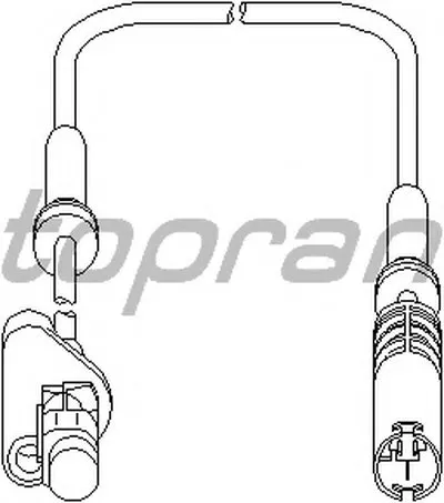 Датчик, частота вращения колеса TOPRAN купить