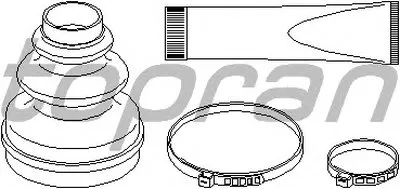Комплект пылника, приводной вал TOPRAN купить
