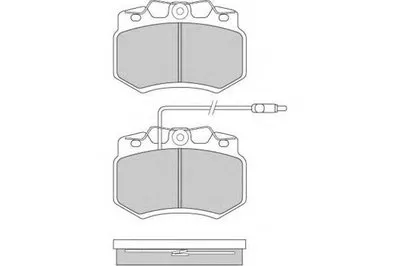 Комплект тормозных колодок, дисковый тормоз E.T.F. купить