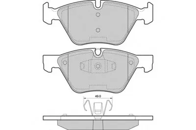 Комплект тормозных колодок, дисковый тормоз E.T.F. купить