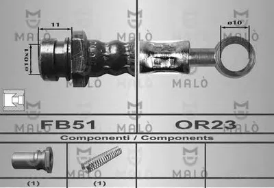 Тормозной шланг MALÒ купить