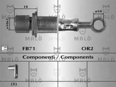 Тормозной шланг MALÒ купить