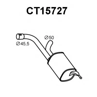 Глушитель выхлопных газов конечный VENEPORTE купить