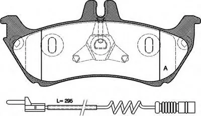 Комплект тормозных колодок, дисковый тормоз ADVANCE OPEN PARTS купить