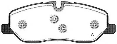 Комплект тормозных колодок, дисковый тормоз ADVANCE OPEN PARTS купить