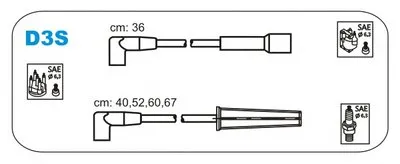 Комплект проводов зажигания JANMOR купить