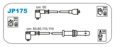 Комплект проводов зажигания JANMOR купить