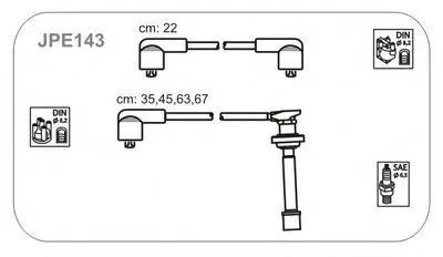 Комплект проводов зажигания JANMOR купить
