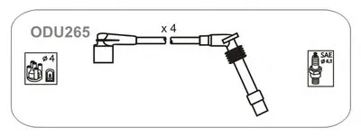 Комплект проводов зажигания JANMOR купить