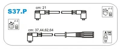 Комплект проводов зажигания JANMOR купить