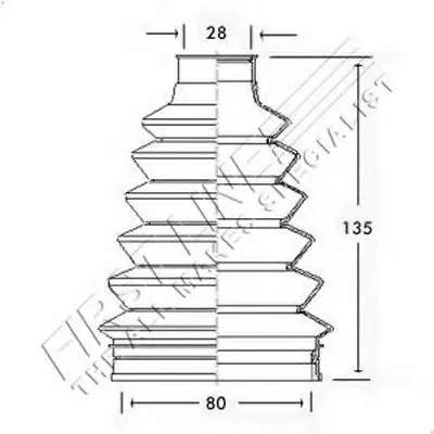 Пыльник, приводной вал FIRST LINE купить