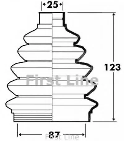 Пыльник, приводной вал FIRST LINE купить